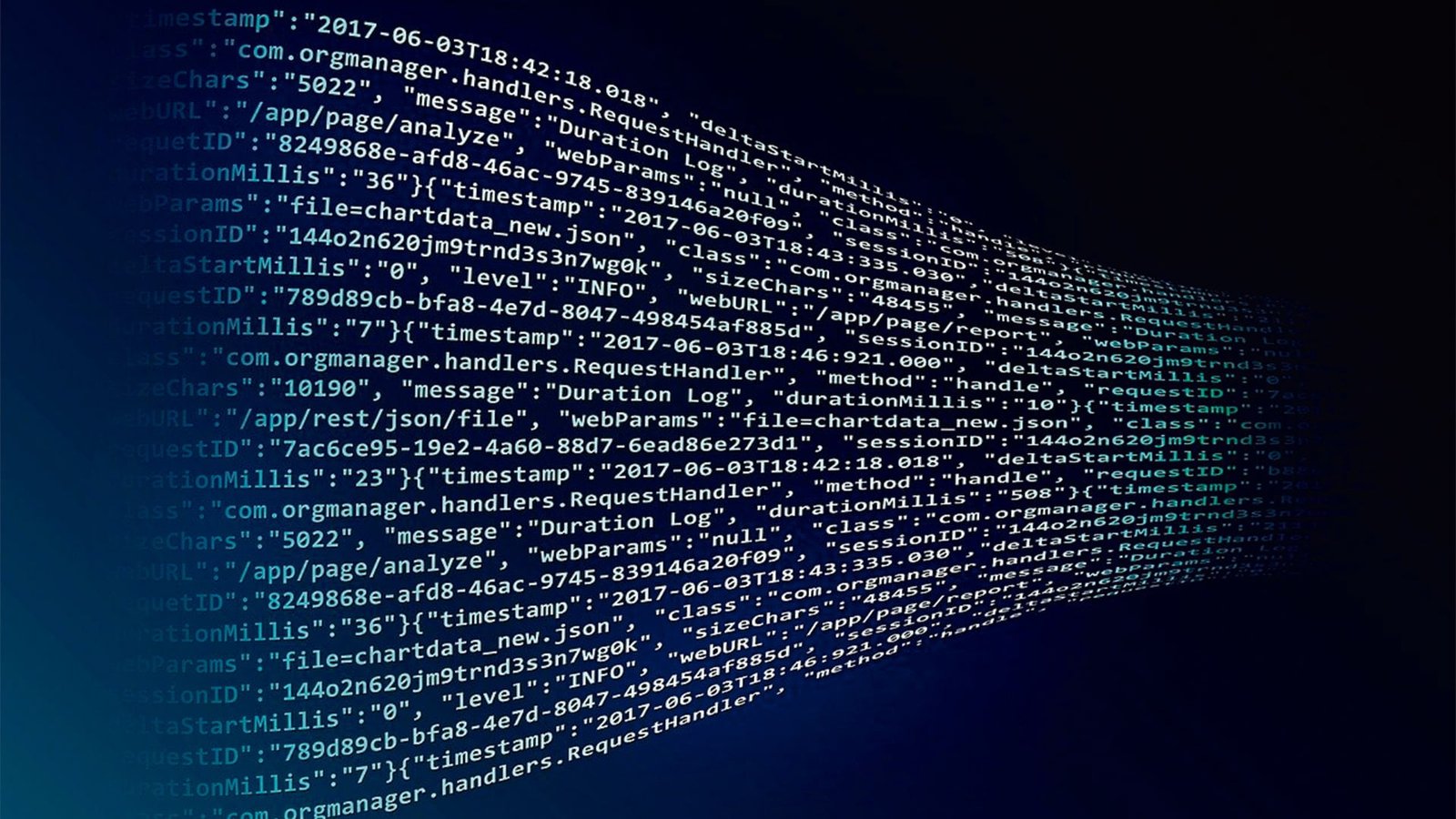 Códigos de inteligência artificial em fundo azul, representando a coluna direito 4.0: fronteiras digitais do portal jurídico magis