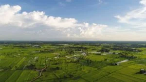 aerial-view-small-village-country-roadside